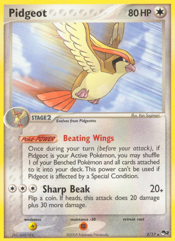 POP Series 2 Non - Holo Pidgeot #2